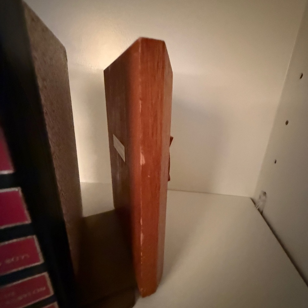 Ram-Sand Cherry Wood Engraved Accent 3D Panel Star of David Bookends - Picture 12 of 15